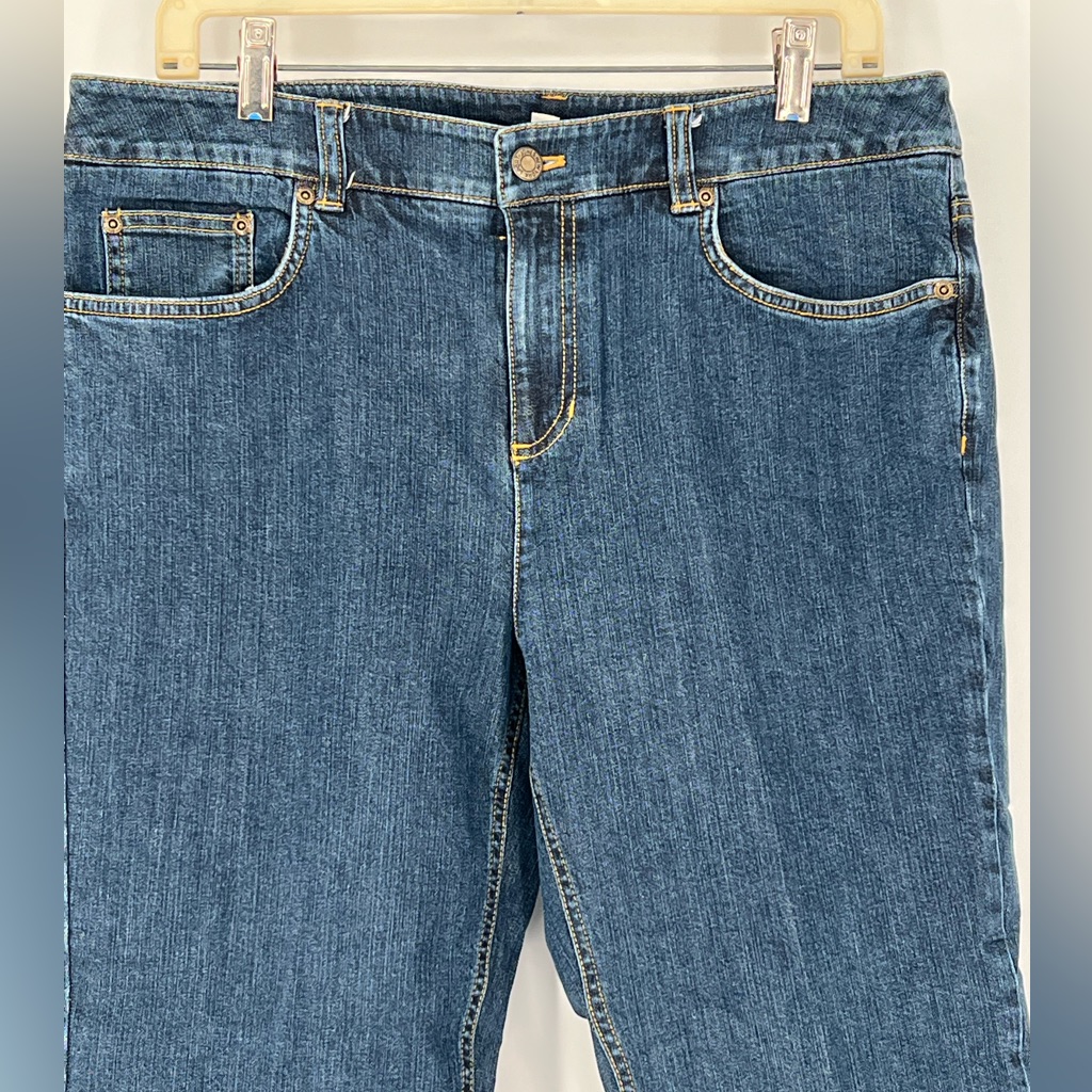 Jones New York Sport Stretch Crop Jeans Straight Leg Comfy Stretch